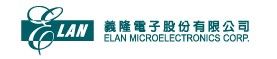 Logo for ELAN MICROELECTRONICS CORP
