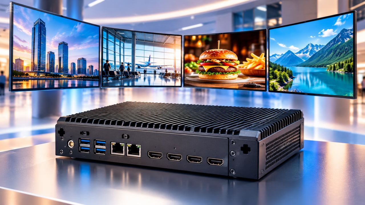 IBASE SI-664 Drives Four Independent 4K Displays