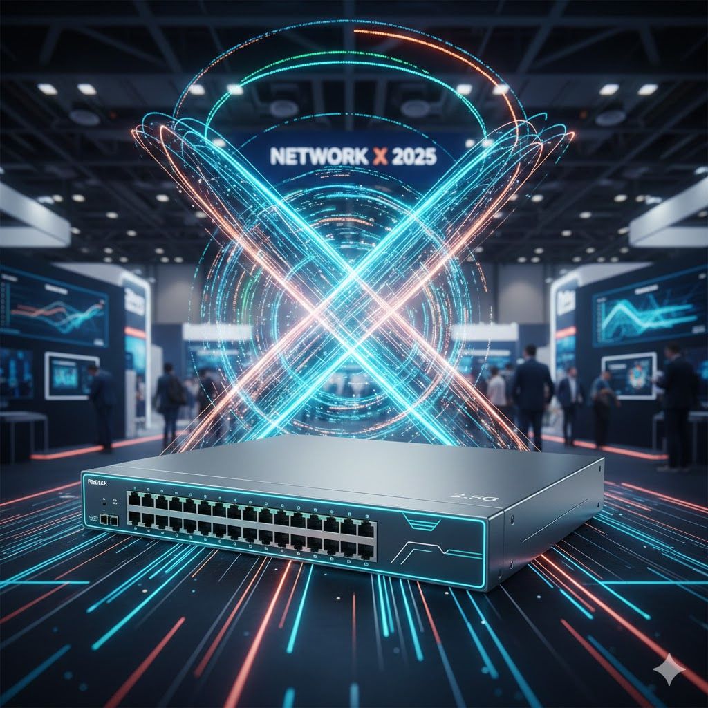 Realtek Unveils 2.5G Switch & xPON Broadband Tech at Network X