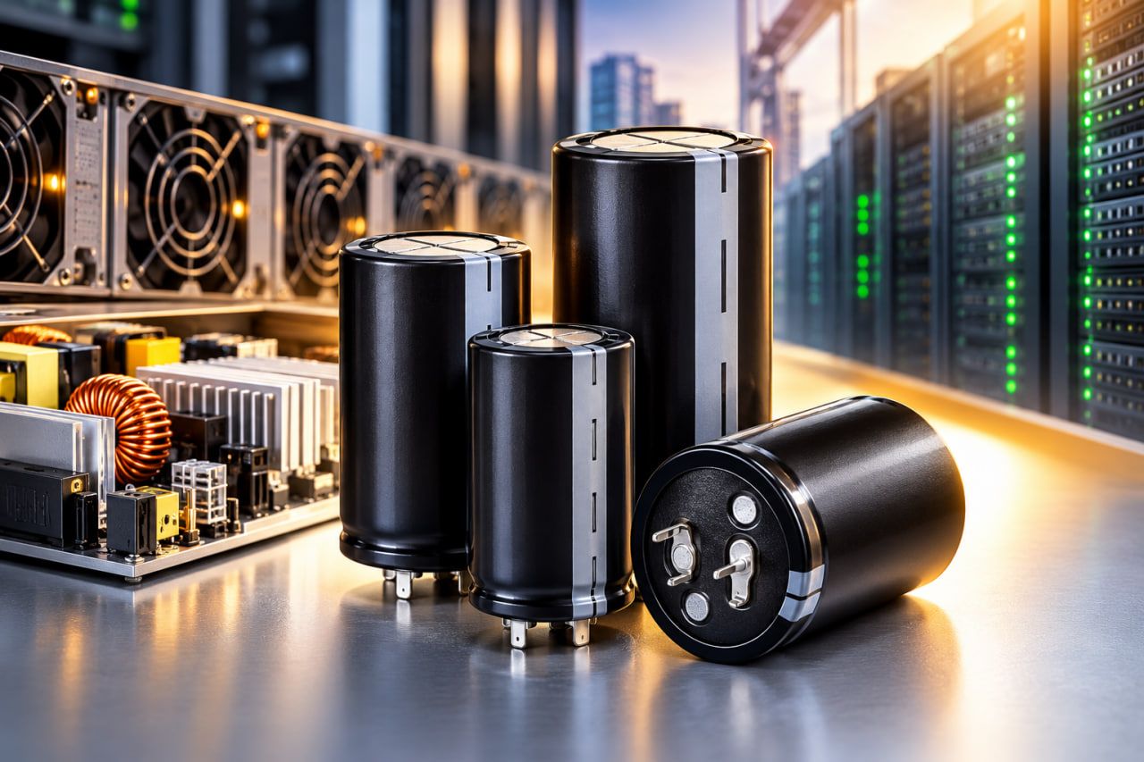 TDK Snap-In Capacitors Bring 500V Rating to AI Server PSUs
