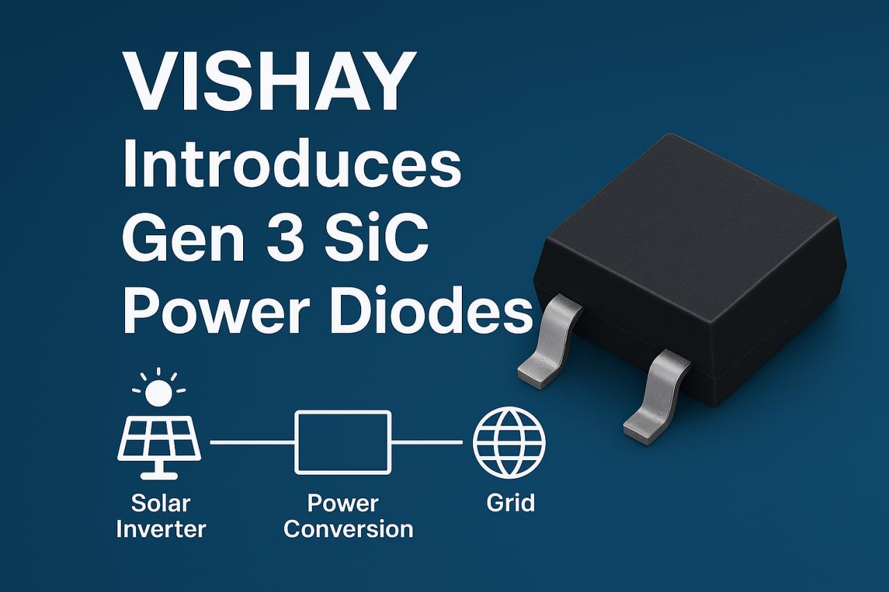 Vishay Introduces Gen 3 SiC Power Diodes